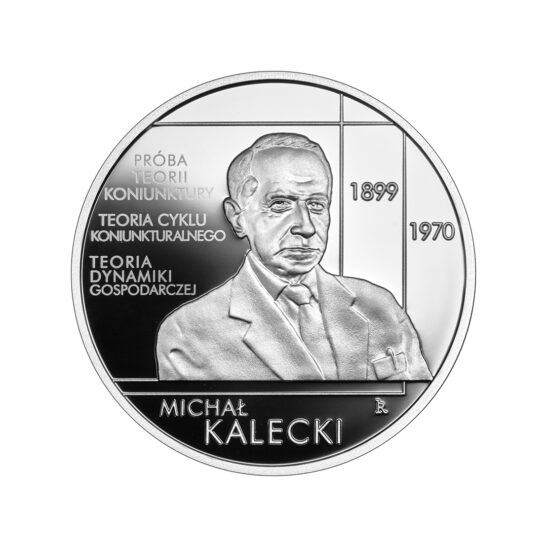 Package of 4 pieces of silver coin The great Polish economists – with face of value 10 zł which were issued in 2022